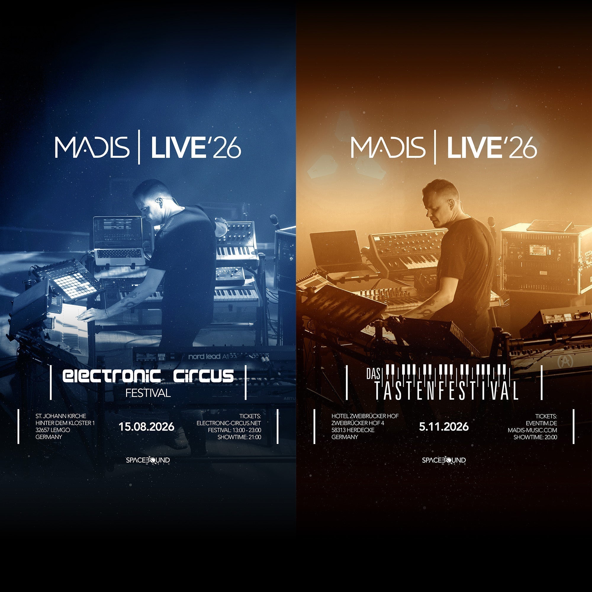 MADIS LIVE'26 - TWO CONCERTS IN GERMANY!